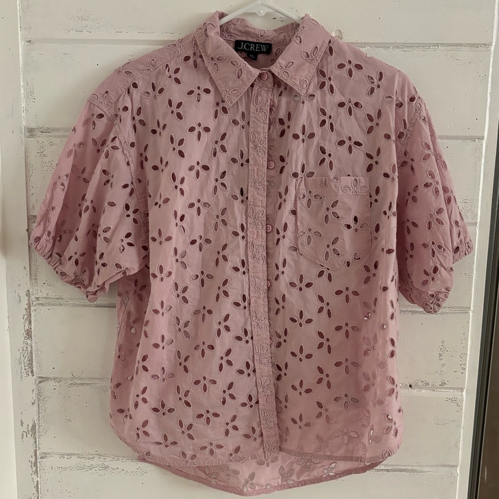 Women’s J. Crew eyelet button up